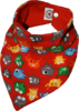 Wendezahntuch turnable tooth bandana monster red